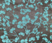 Nepaali paber 51x76cm Cherry Blossom Sea Green on Chocolate