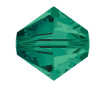 Kristāla pērle Swarovski rombs 5328 6mm 14gab. 205 emerald