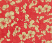 Lokta Paper A4 Cherry Blossom Gold on Red