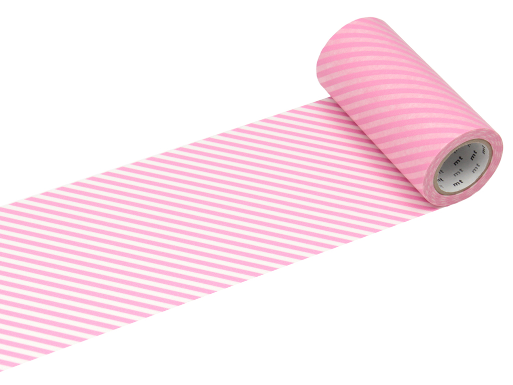 Washi teip mt casa 100mmx10m stripe pink