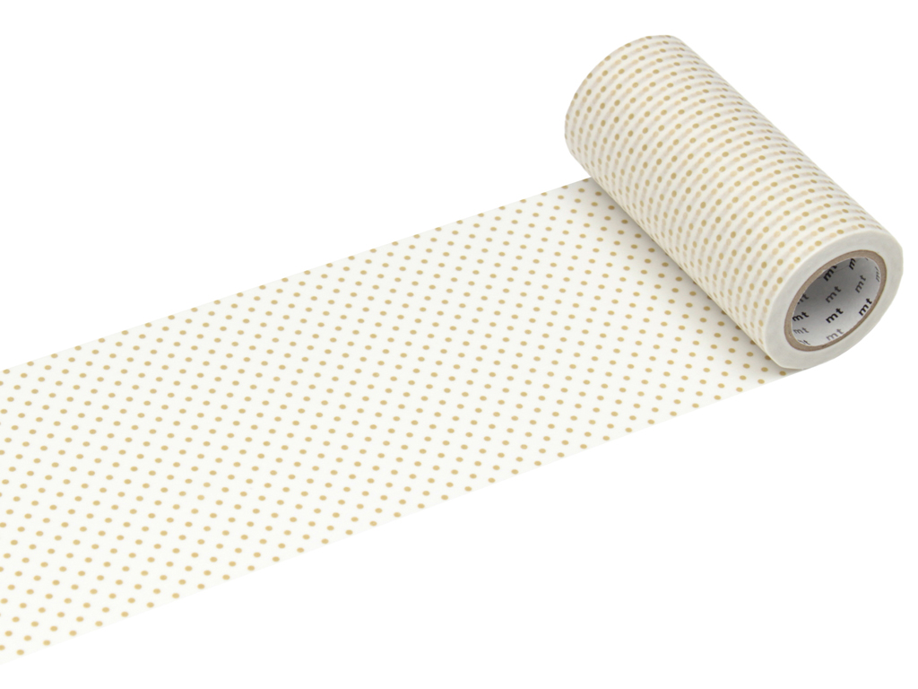 Washi teip mt casa 100mmx10m dot S gold