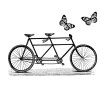 Zīmogs Aladine velosipēds un taureņi 6x6cm