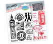 Silicon stamp Aladine Stampo Clear 15pcs London blister