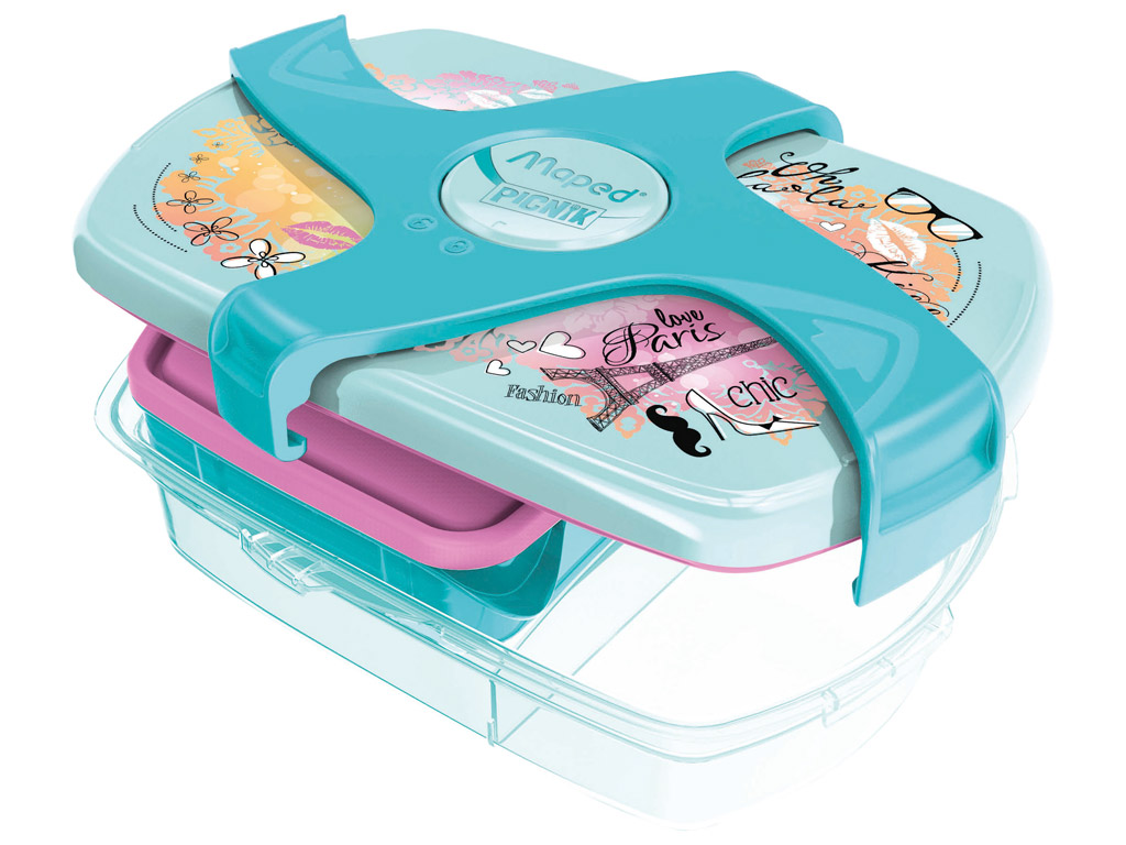 Lunch box Maped Picnik Kids Concept with 3 compartments 1.78l Paris Fashion