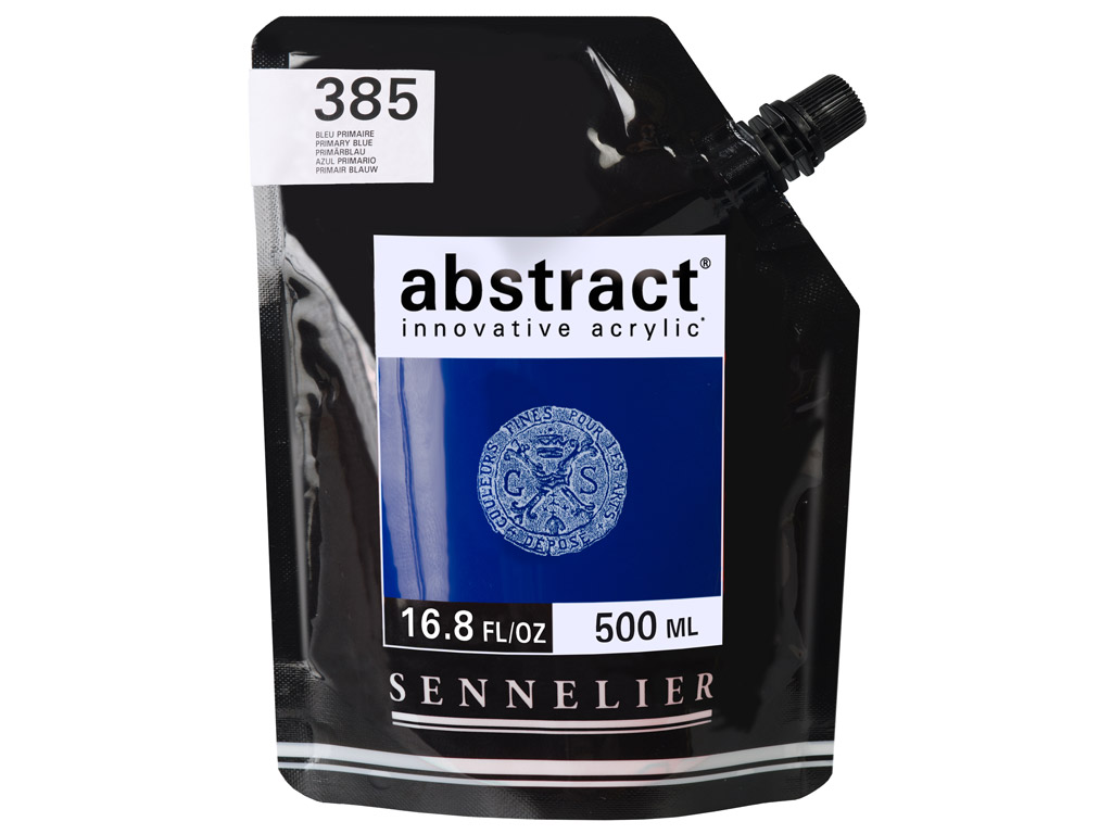 Acrylic colour Abstract 500ml 385 primary blue (P)