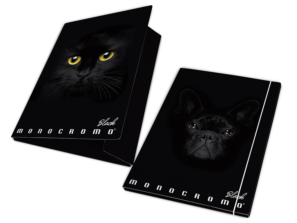 Mape Pigna Monocromo Black A4/12mm ar gumiju asorti