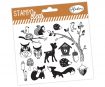 Silicon stamp Aladine Stampo Clear 9pcs Forest blister