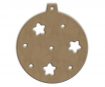 MDF-object Gomille christmas ornament no.4092  9x10cm h=0.6cm