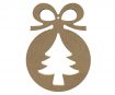 MDF-object Gomille christmas ornament no.1308 12x16cm h=0.6cm