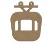 MDF-object Gomille cable car 10x13cm h=0.6cm