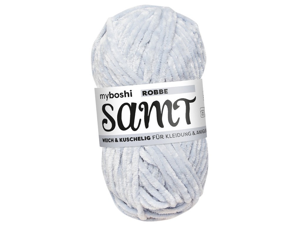 Yarn Myboshi Samt 100% polyester 100g/100m seal