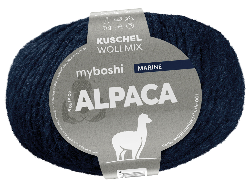Lõng MyBoshi Alpaca 50% akrüül/25% vill/15% polüamiid/10% alpaka 50g/90m ultramarine