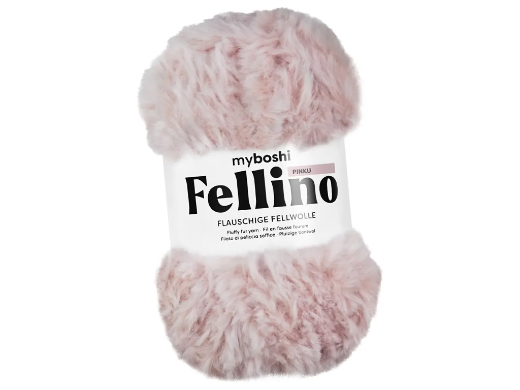 Yarn Myboshi Fellino 100% polyester 100g/65m pinku