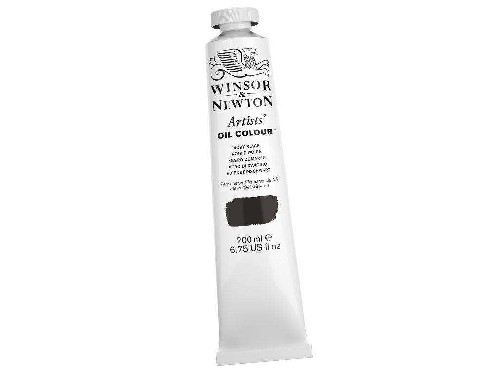 Eļļas krāsa W&N Artists 200ml 331 ivory black