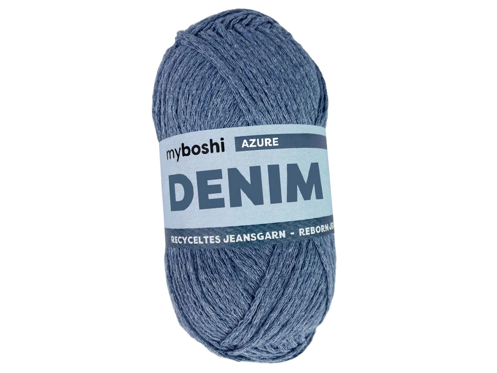 Lõng MyBoshi Denim 50% puuvill/50% taaskasutatud puuvill 50g/140m azure