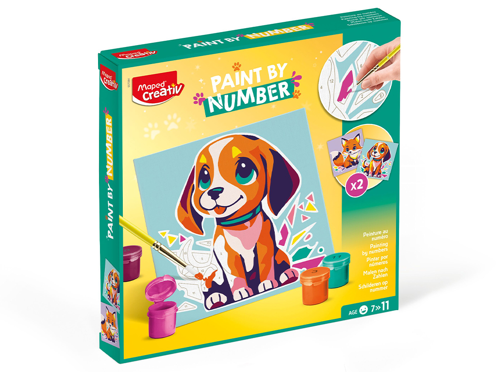 Tapyba pagal skaičius Maped Creativ 20x20 šuo/lapė