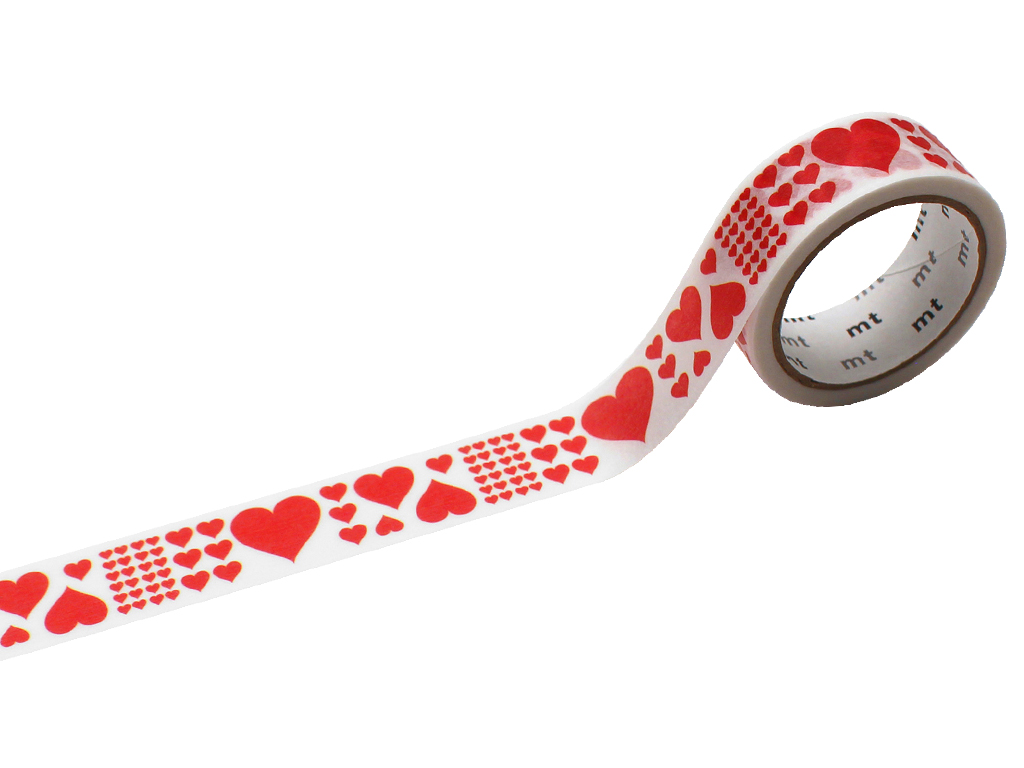 Masking tape mt 1P basic 15mmx7m heart red