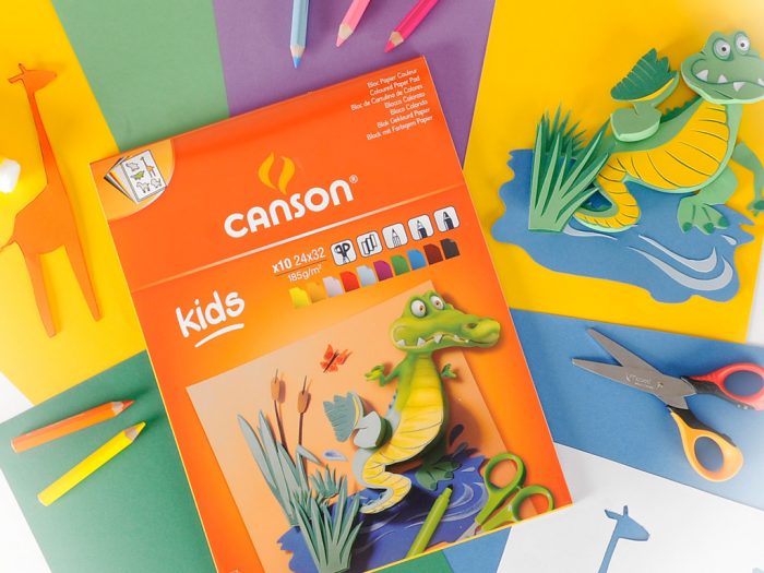 Kartons krāsainais Canson Kids