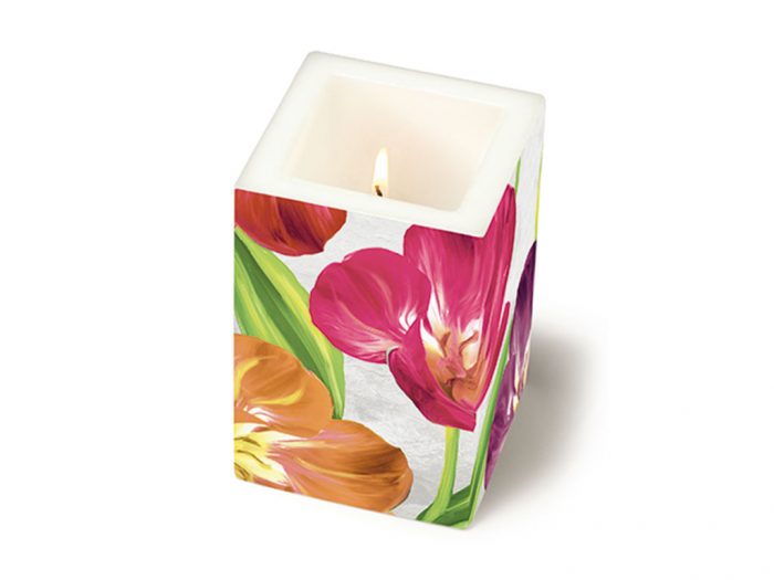 Candle Paper+Design square 8x8x12cm