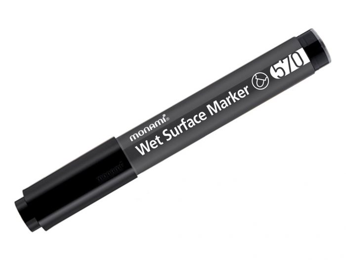 Permanentne marker Monami Wet Surface 570 - 1/2