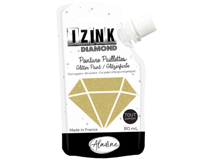 Glitter paint Aladine Izink Diamond 80ml - 1/6