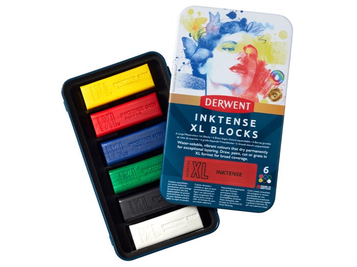Watercolour block Inktense XL metal box - 1/4