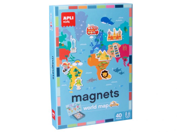 Magnetinis žaidimas Apli Kids World Map - 1/3