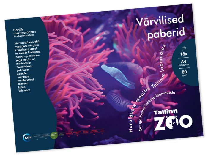 Värvilise paberi plokk Tallinn ZOO