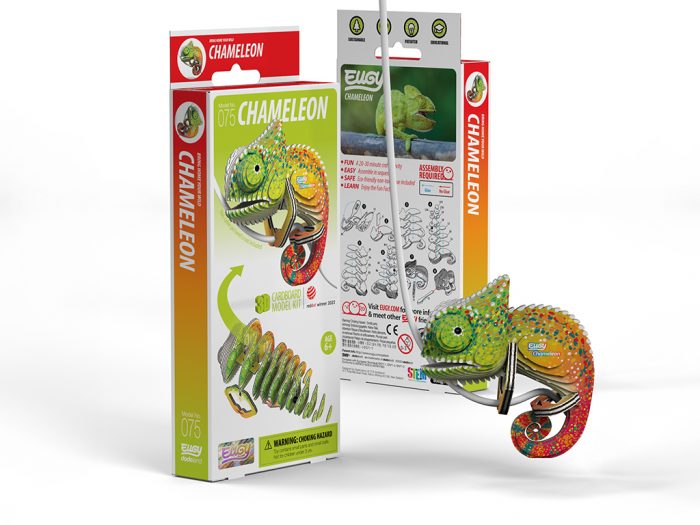 3D puzzle Eugy chameleon - 1/6