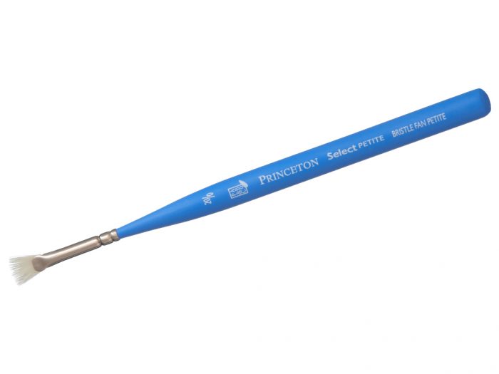 Brush Princeton Select synthetic mini hog bristle fan - 1/3