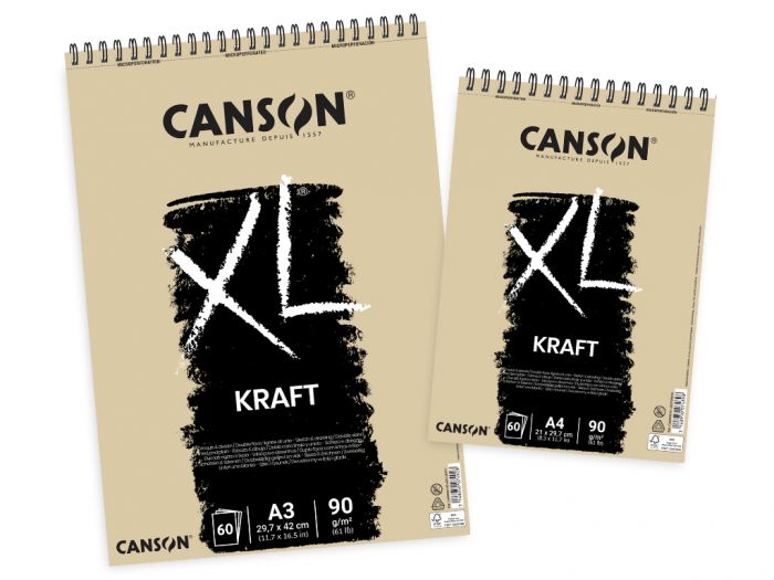 Sąsiuvinis eskizams Canson XL Kraft - 1/4