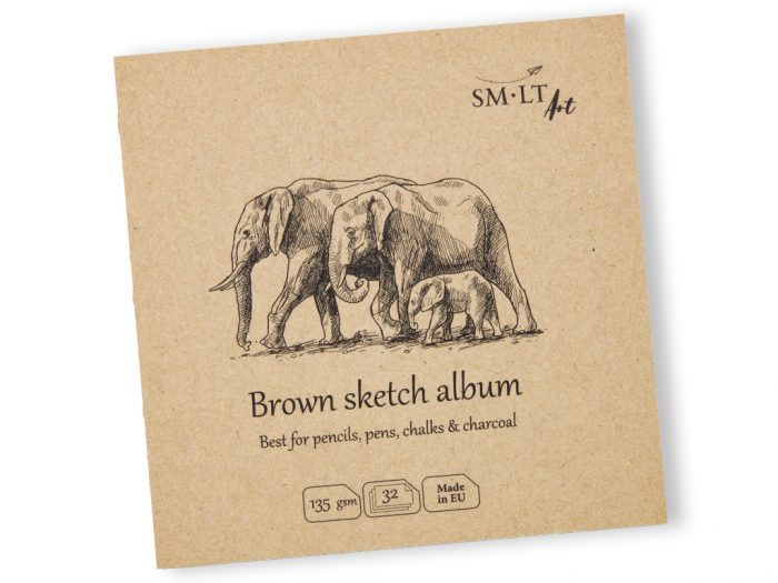 Skiču bloks Smlt Art Authentic 14x14cm - 1/4