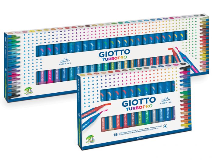 Marker set water based Giotto Turbo Pro - 1/4
