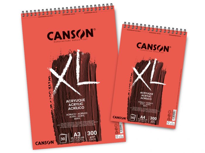 Akrüülipaberiplokk Canson XL Acrylic - 1/3