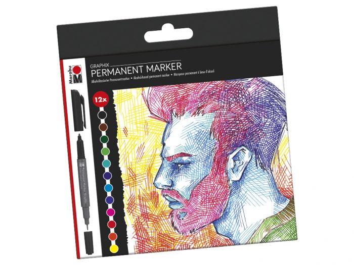 Marker set Marabu Graphix double tip - 1/6