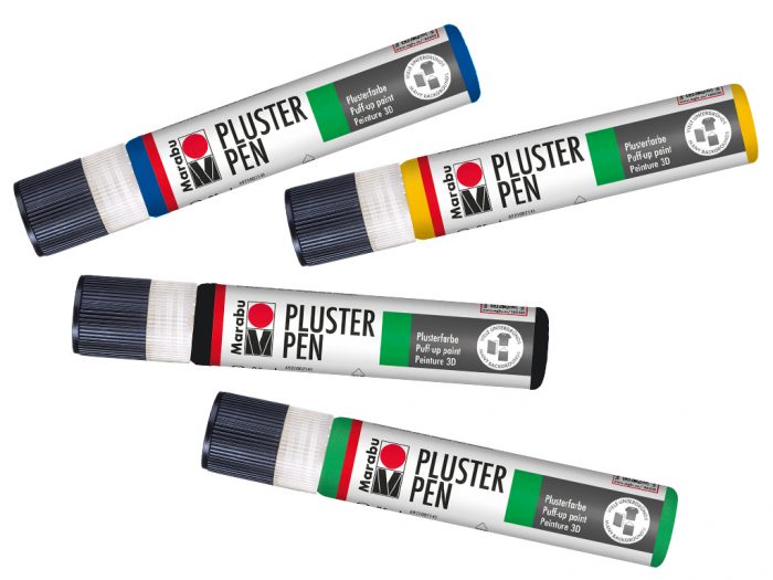 3D värv puff Marabu Pluster Pen 25ml - 1/6